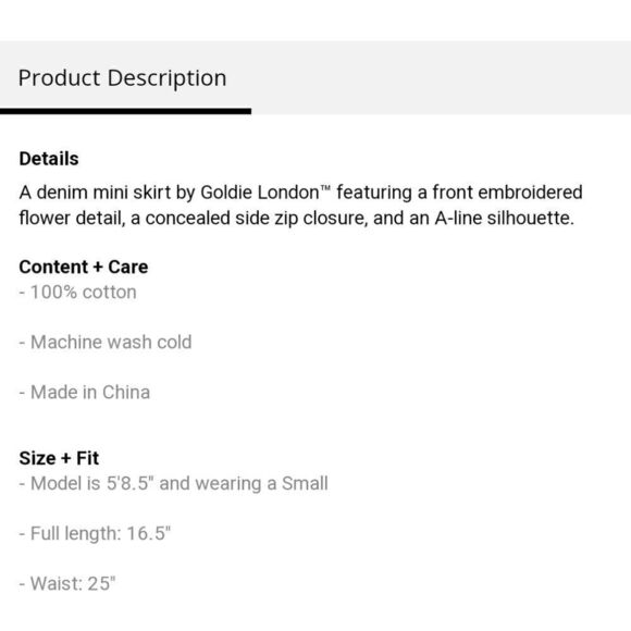 Goldie Denim Skirt  - Picture 12 of 12